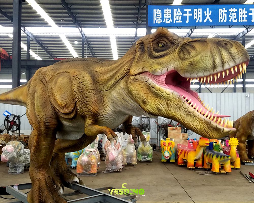 Lifelike Animatronic Tyrannosaurus for Exhibition