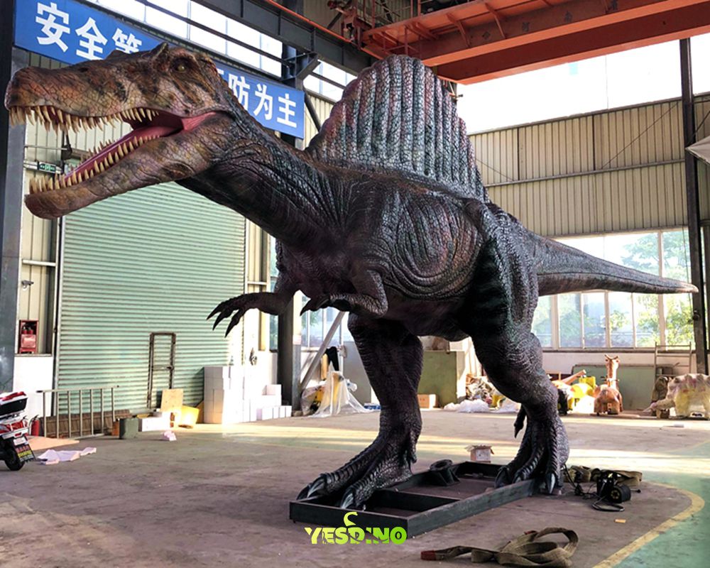 Life Size Animatronic Dinosaur Realistic Spinosaurus for Museum Exhibition