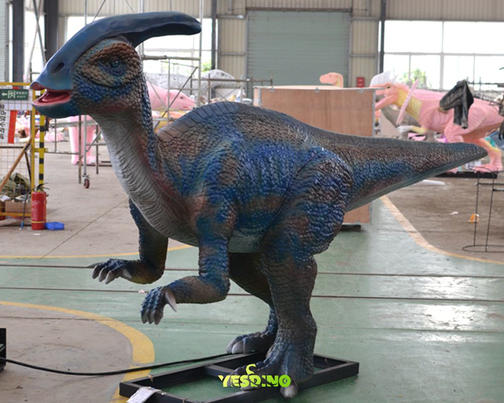 Animatronic Parasaurolophus Realistic Dinosaur for Exhibition