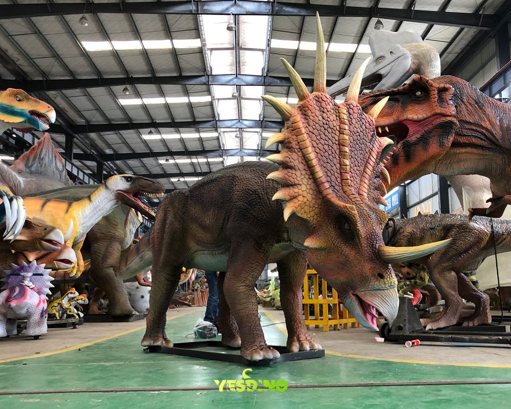 Animatronic Styracosaurus Lifelike Dinosaur for Jurassic Park