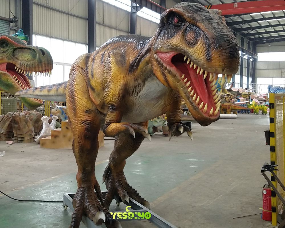 Realistic Dinosaur Model Animatronic Albertosaurus for Mall Decoration