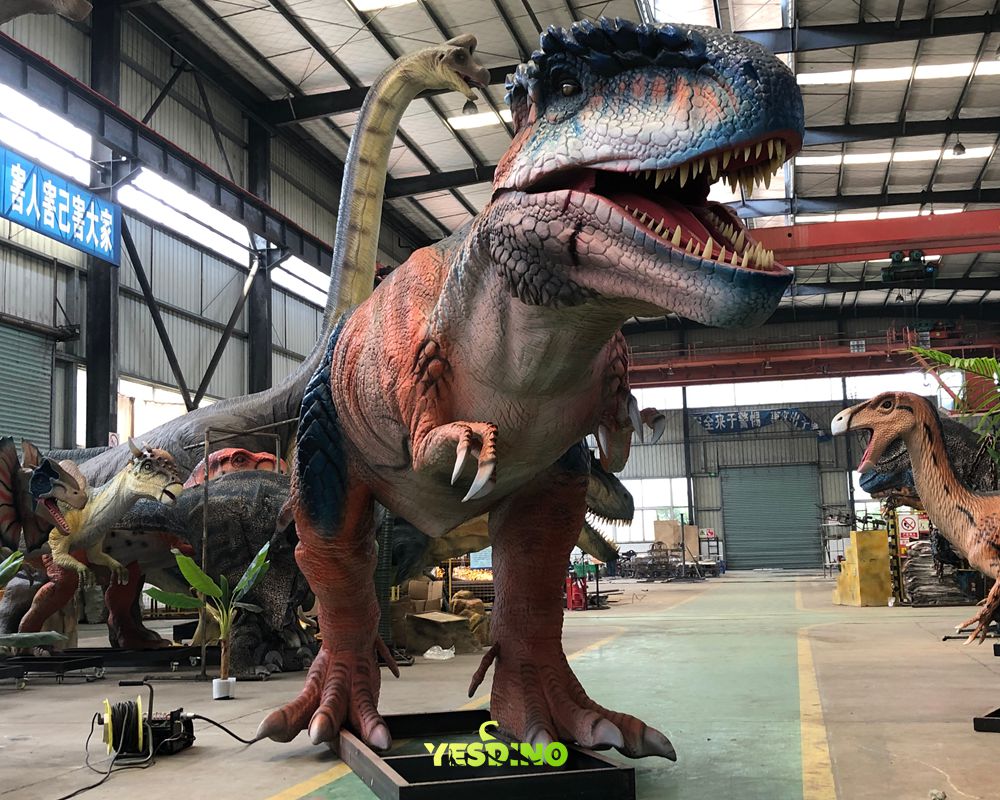 Animatronic Giganotosaurus Realistic Dinosaur Model for Mall Entertainment