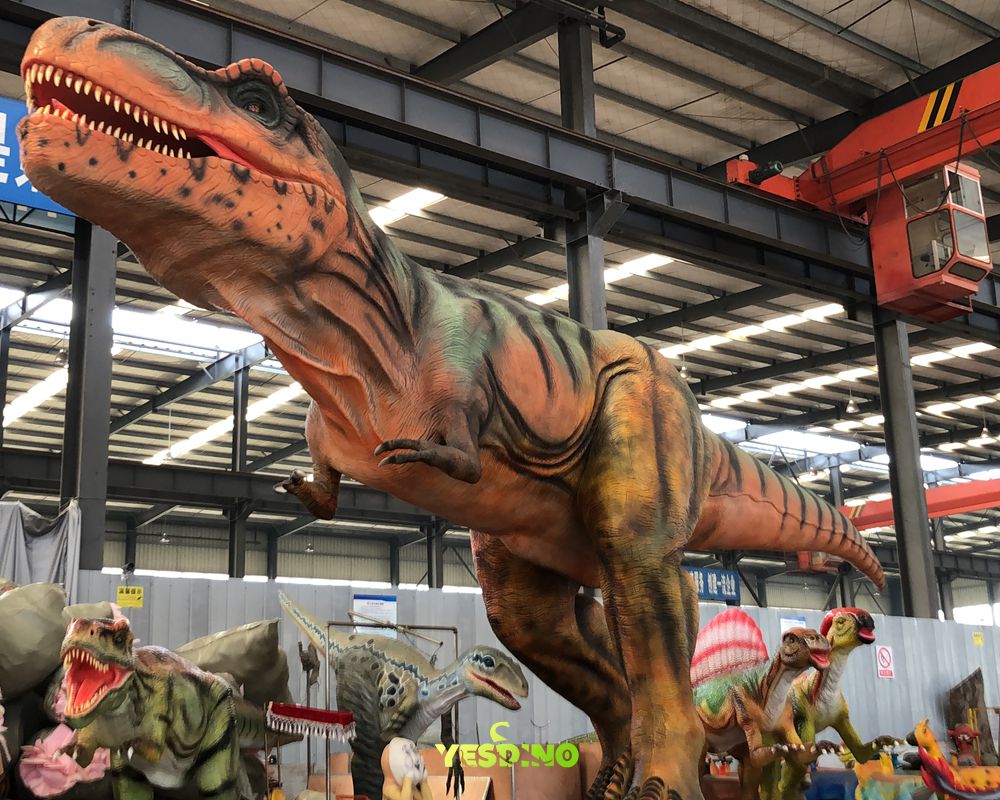 Realistic Tyrannosaurus Lifelike Dinosaur Model for Mall Exhibition