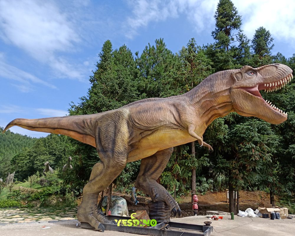 Animatronic T-rex Life Size Dinosaur Model for Park Exhibition